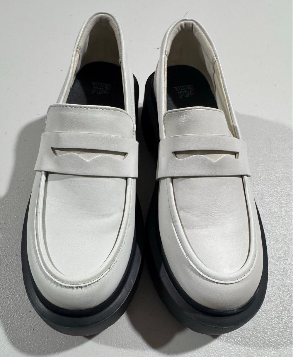 Chunky White Platform Penny Loafers | Wild Fable Size 8 Lug Sole Y2K Vibe Gothic